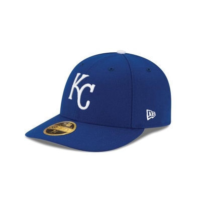 Blue Kansas City Royals Hat - New Era MLB Authentic Collection Low Profile 59FIFTY Fitted Caps USA5180493